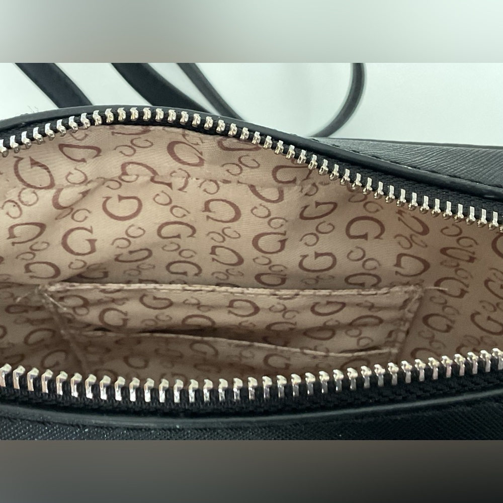 Guess Charcoal Logo Crossbody Bag - Picture 6 of 10